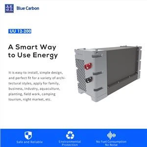 แบตเตอรี่ Blue Carbon 200ah Lithium Ion 12.8V สำหรับระบบพลังงานแสงอาทิตย์