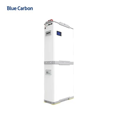 ชุดแบตเตอรี่ลิเธียมไอออน 48V แบบวางซ้อนได้ Blue Carbon สำหรับระบบพลังงานแสงอาทิตย์แบบปิด-